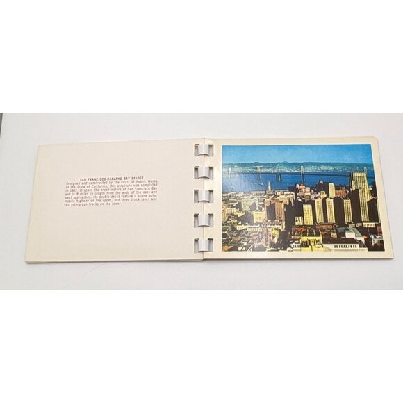 Vintage San Francisco Mini Photo Booklet Travel Mirro-Krome 1950s - Picture 6 of 7